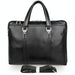 Lawyer Briefcase Messenger Bag in Business Cowhide Leather