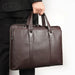 Lawyer Briefcase Messenger Bag in Business Cowhide Leather