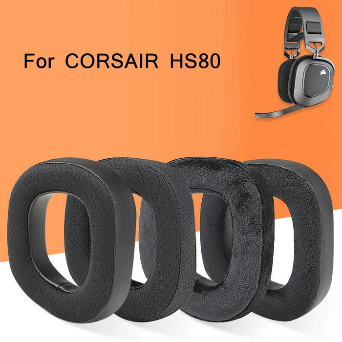 2 Pcs Rgb Headest Sponge Cover Earmuffs For Corsair Hs80