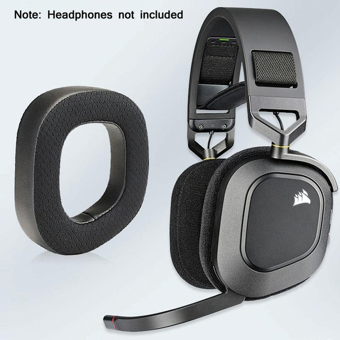 2 Pcs Rgb Headest Sponge Cover Earmuffs For Corsair Hs80