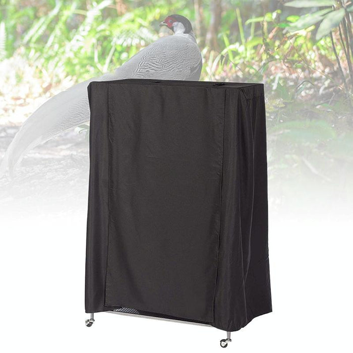 Waterproof Oxford Cloth Bird Cage Cover - Black / Silver