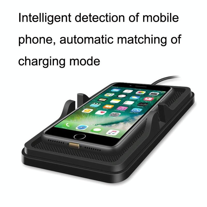 C6 15w 2 In 1 Multi-function Car Wireless Charger Anti-slip