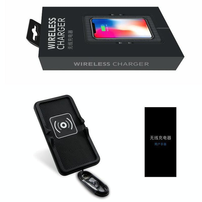 C6 15w 2 In 1 Multi-function Car Wireless Charger Anti-slip