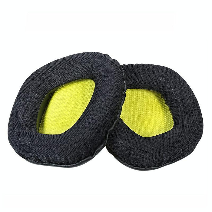 2 Pcs Replacement Earpads For Corsair Void Pro Elite - Yellow Bottom Grid