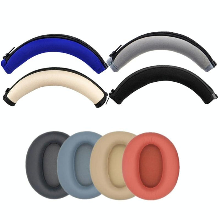 2 Pcs Headset Earmuffs Sponge Cover For Edifier W820Nb - Khaki