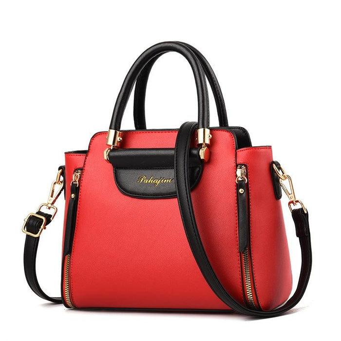 Material Contrast Colour Ladies Handbag