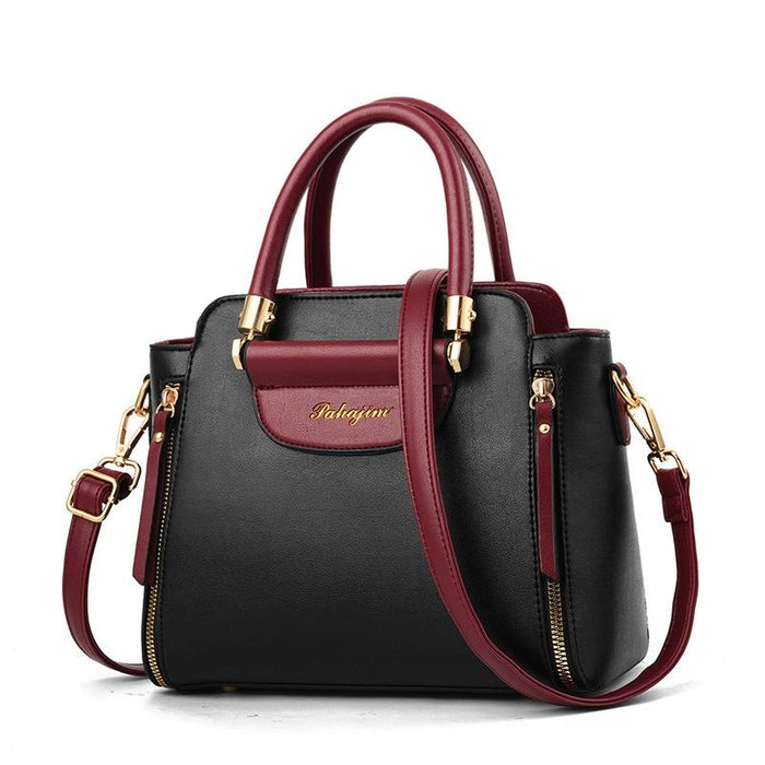 Material Contrast Colour Ladies Handbag