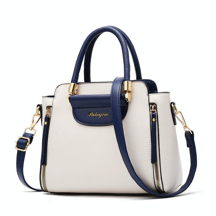 Material Contrast Colour Ladies Handbag