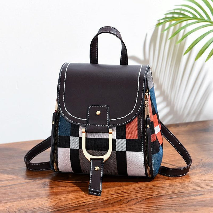 Stylish Ladies Leather Backpack - Soft Pu Material