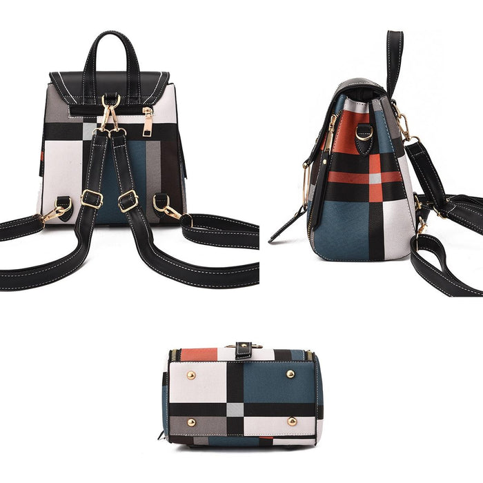 Stylish Ladies Leather Backpack - Soft Pu Material