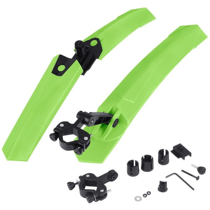 Green Quick Release Bike Mudguards 2632 Style