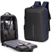 Anti-theft Hard Shell Backpack for Men - Blue