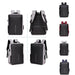 Anti-theft Hard Shell Backpack for Men with Alloy Frame
