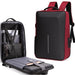 Anti-theft Hard Shell Backpack for Men with Alloy Frame
