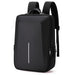Anti-theft Hard Shell Backpack for Men - Black