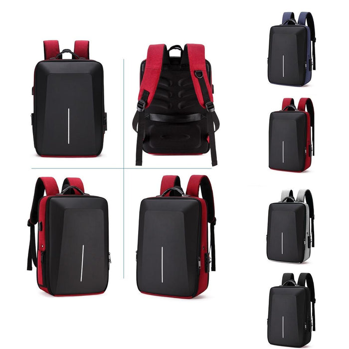 Hard Shell Backpack Alloy Frame Anti-theft Computer Bag