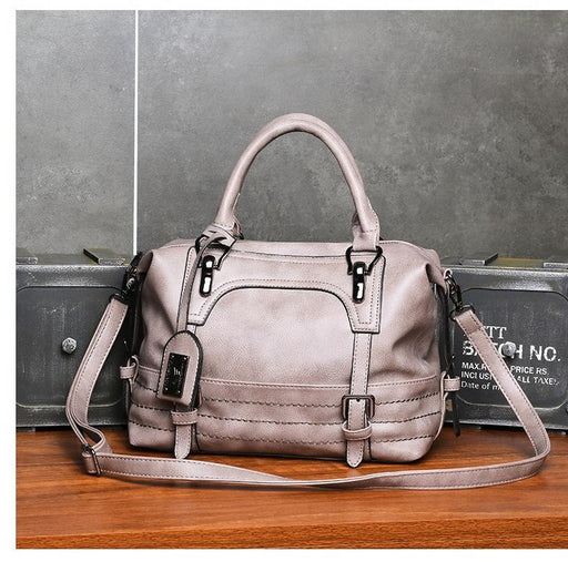 Casual Handbag Soft Faced Solid Colour One Shoulder