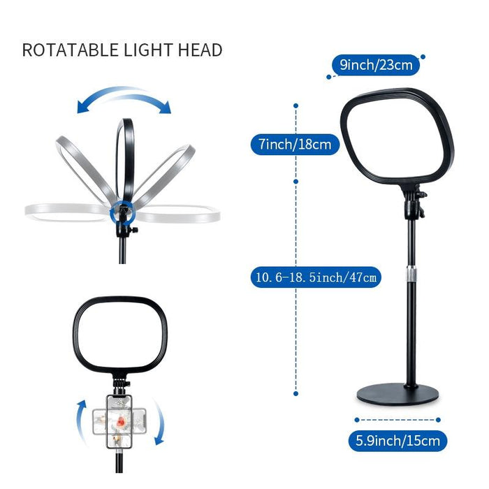 S20 Led Ring Live Fill Light Selfie Photography Full Screen Beauty Light - Single Light & Stand