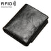 Rfid Genuine Leather Tri Fold Mens Wallet