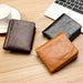 Rfid Genuine Leather Tri Fold Mens Wallet