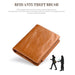 Rfid Genuine Leather Tri Fold Mens Wallet