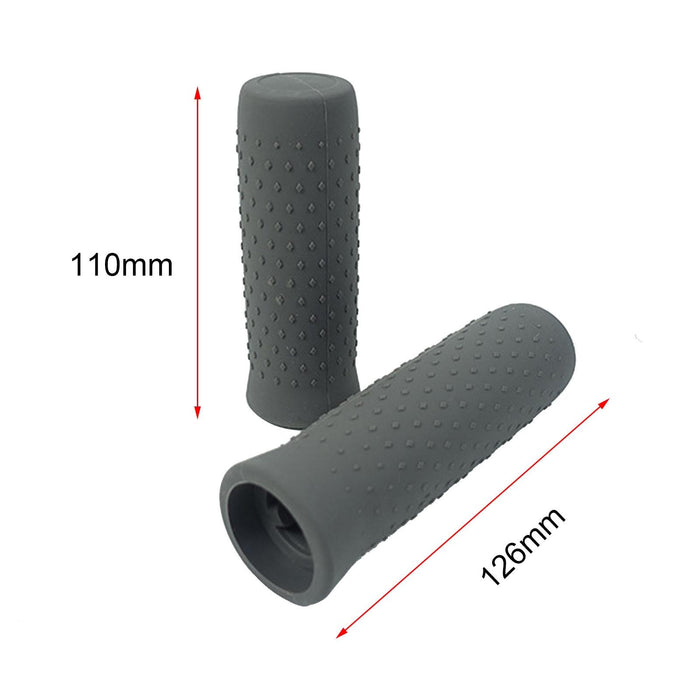 1 Pair Silicone Handbar Cover For Ninebot G30 Max Gray