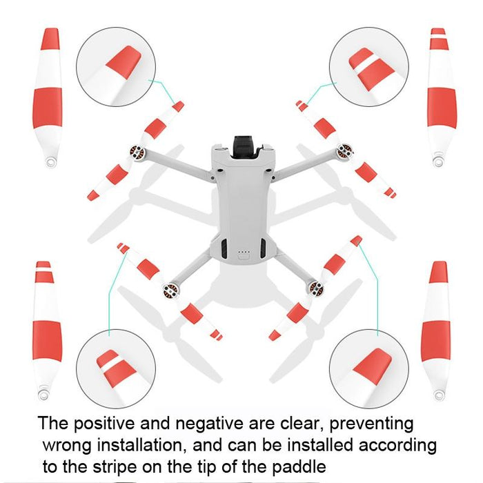 8 Pieces Low Noise Wing Propellers for Dji Mini 3 Pro
