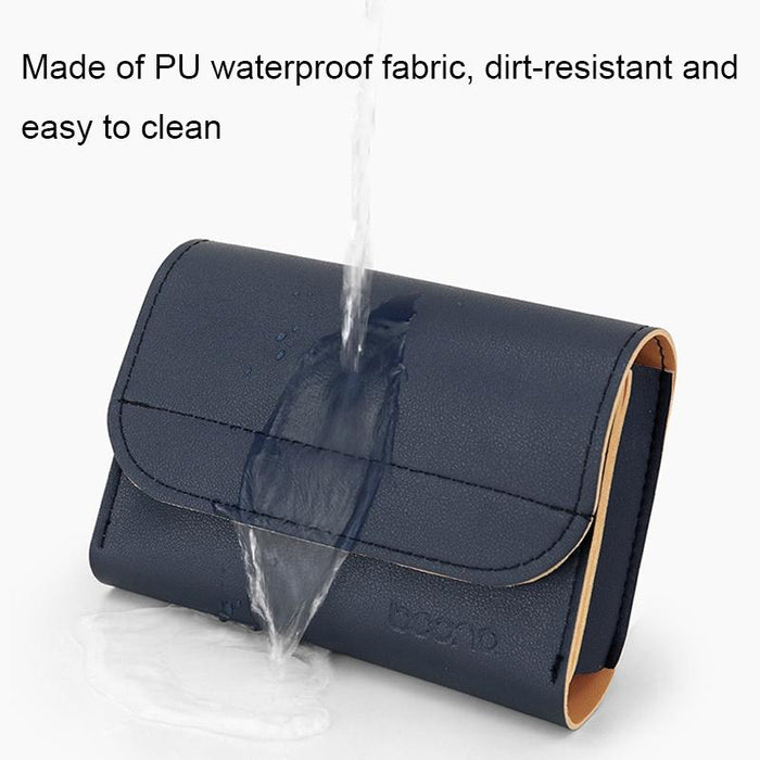 Bn-Q009 Small Leather Mouse Charger Storage Bag