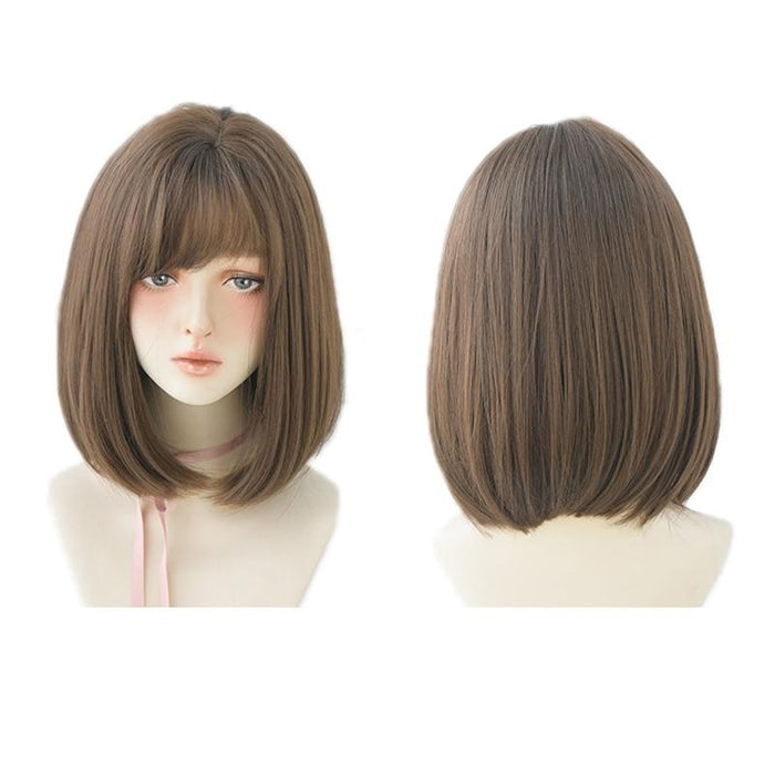 Realistic Tea Medium Length Wig 36Cm