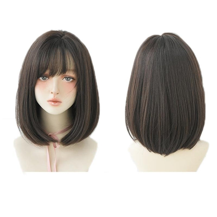 Realistic Tea Medium Length Wig 36Cm