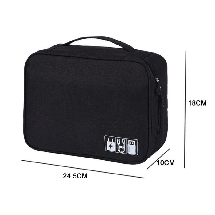 Versatile Cationic Digital Storage Bag for Data Cables