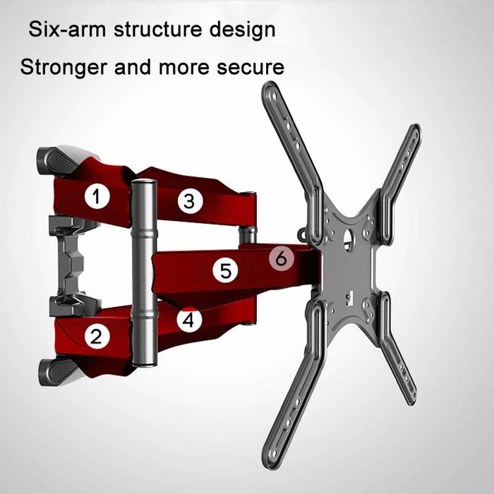 Telescopic Swivel Tv Monitor Wall Mount Bracket For 32-70 Inch