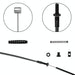 Electric Scooter Brake Cable Set For Ninebot Max G30 Black