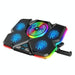 5 Fan Laptop Cooler With Usb Ports Touch Symphony Blue