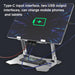 Tablet Holder Aluminum Alloy Laptop Radiator With 4 Fans