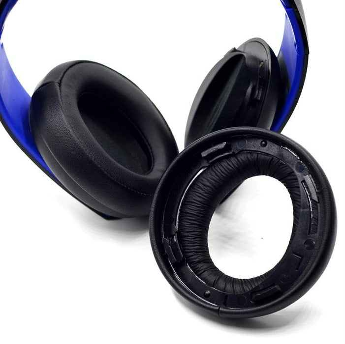 2 Pcs Headphone Sponge Cover For Sony Ps3 Ps4 7.1 Gold - Blue Headband