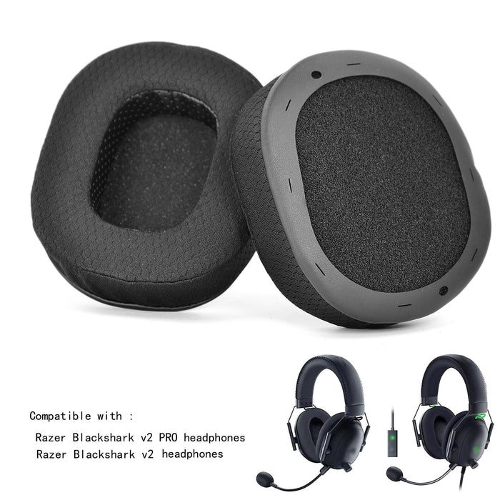 2 Pcs Sponge Cover Ear Pads For Razer Blackshark V2 /V2 Pro - 19B32