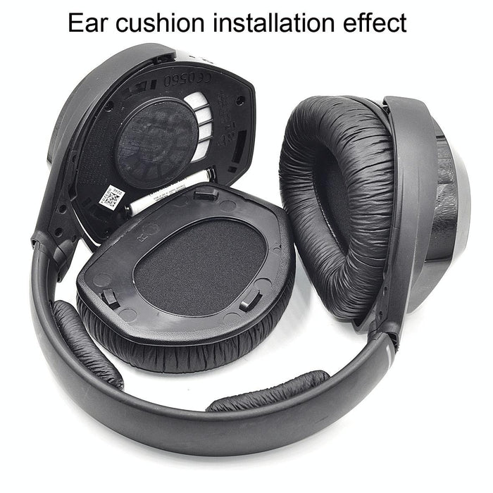 2 Pcs Earpad For Sennheiser Hdr Rs165 Rs175 Rs185 Rs195 - Frog Leather Earmuff