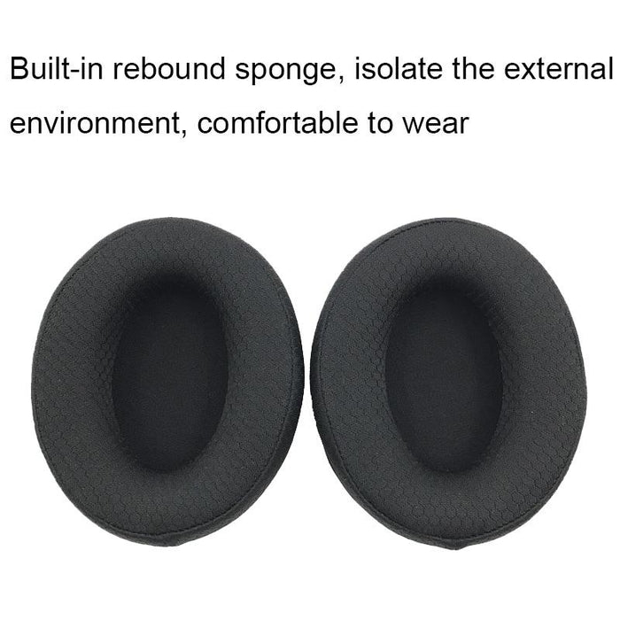 2 Pcs Foam Headphone Earmuffs For Kingston Hyperx Cloud Mix / Flight S / Alpha - Black