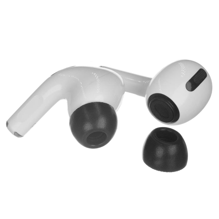 2 Pcs Earbuds Memory Foam Ear Caps For Tws Airpods Pro - Small Black