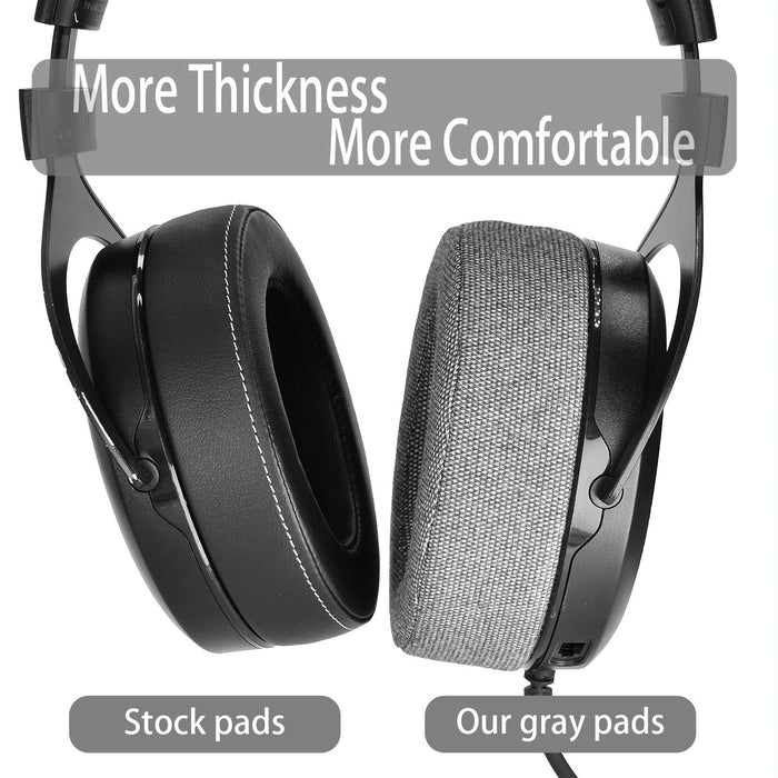 2Pcs Earmuffs Earpads For Corsair Hs50 Pro Hs60 Pro Hs70 Pro Grey Linen Thickened