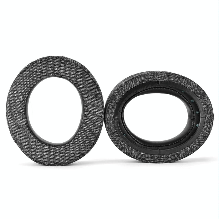 2Pcs Earmuffs Earpads For Corsair Hs50 Pro Hs60 Pro Hs70 Pro Gray Linen & Leather