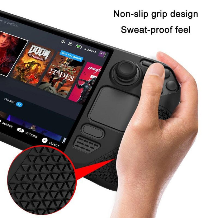 All-inclusive Silicone Cover With Button Cap For Steam Deck