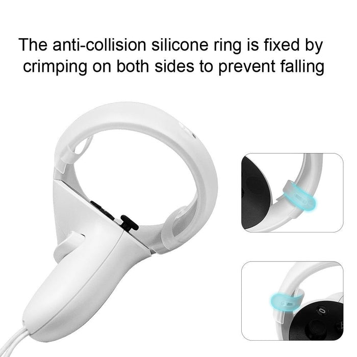 Anti Collision Silicone Grip Rings For Meta Quest 2