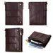 Men Double Zip Rfid Coin Purse - Secure and Stylish