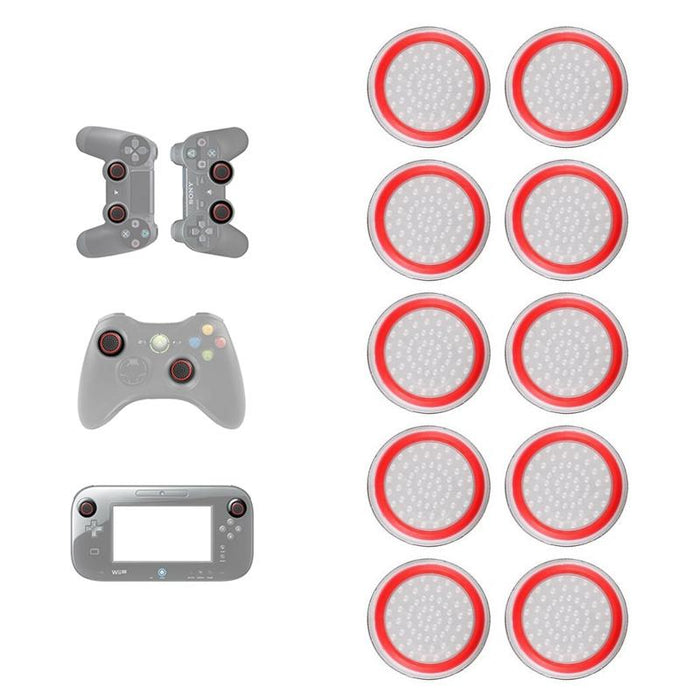 10 Pcs Gamepad Silicone Luminous Button Cap Rocker Cap For Ps5/Ps4/Ps3/One/360/Pro/Series X/S