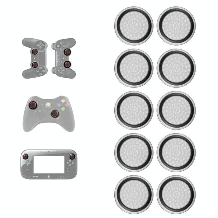 10 Pcs Gamepad Silicone Luminous Button Cap Rocker Cap For Ps5/Ps4/Ps3/One/360/Pro/Series X/S