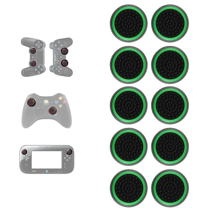 10 Pcs Gamepad Silicone Luminous Button Cap Rocker Cap For Ps5/Ps4/Ps3/One/360/Pro/Series X/S