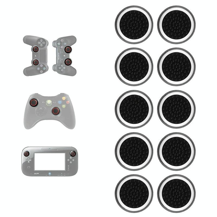 10 Pcs Gamepad Silicone Luminous Button Cap Rocker Cap For Ps5/Ps4/Ps3/One/360/Pro/Series X/S