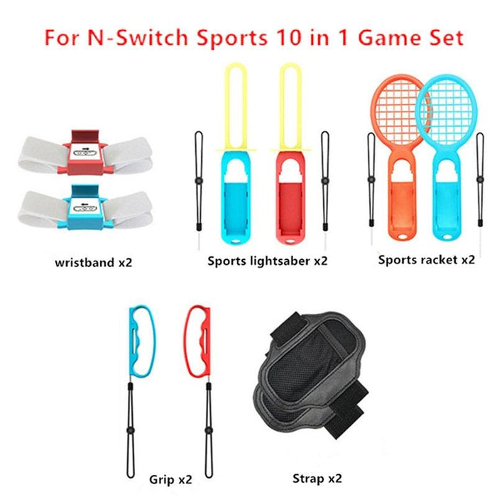 10 In 1 Grip And Strap Set For Nintendo Switch